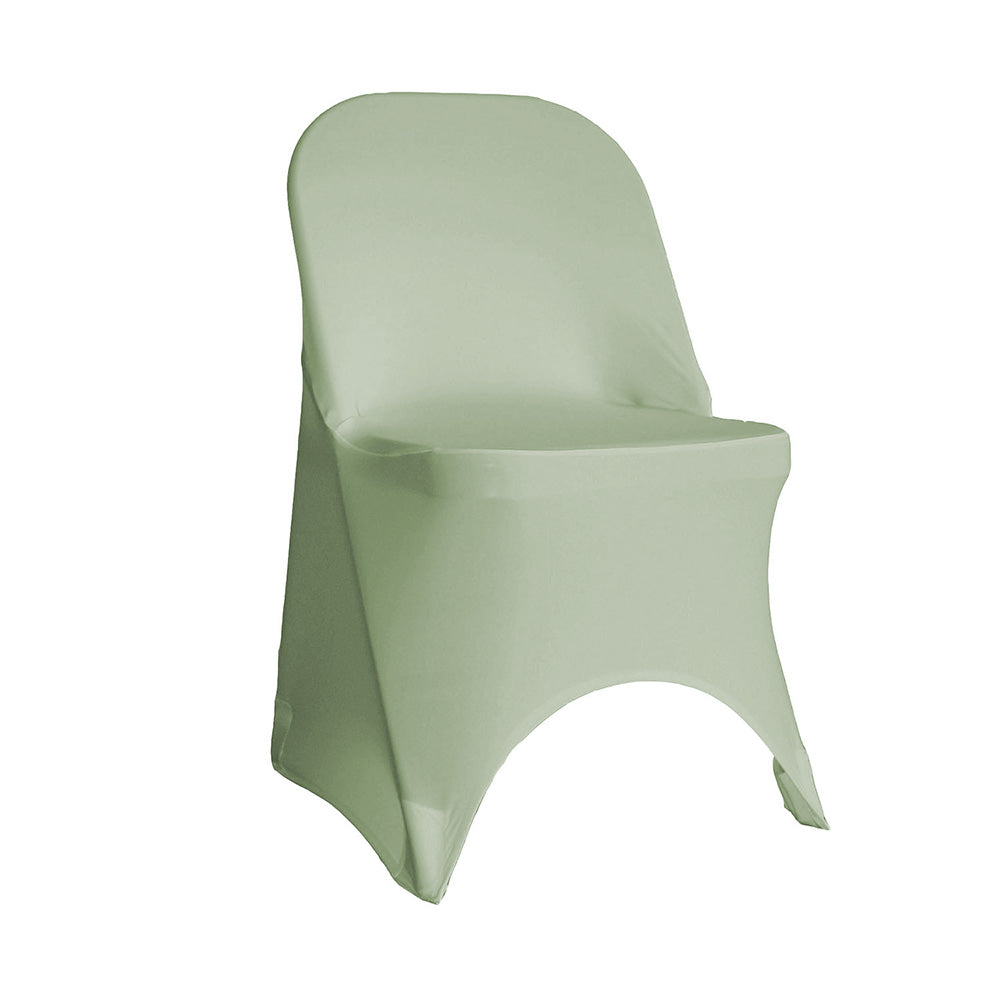 Stretch Spandex Folding Chair Cover Sage | Bridal Tablecloths