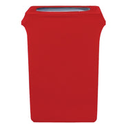 23 Gallon Spandex Slim Jim Narrow Trash Can Cover Red