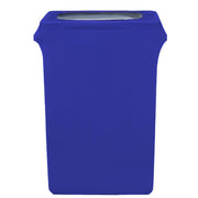 23 Gallon Spandex Slim Jim Narrow Trash Can Cover Royal Blue