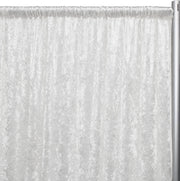 Velvet 14 ft x 60 Inch Drape with 4 Inch Pocket White