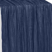 35 in X 10 ft Gauze Cheesecloth Table Runner Navy Blue