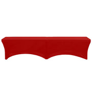 Stretch Spandex 6 ft. Lifetime Folding Bench Cover Red