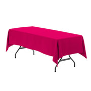 60 x 126 Inch Rectangular Polyester Tablecloth Fuchsia