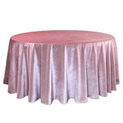 132 Inch Round Royal Velvet Tablecloth Dusty Rose