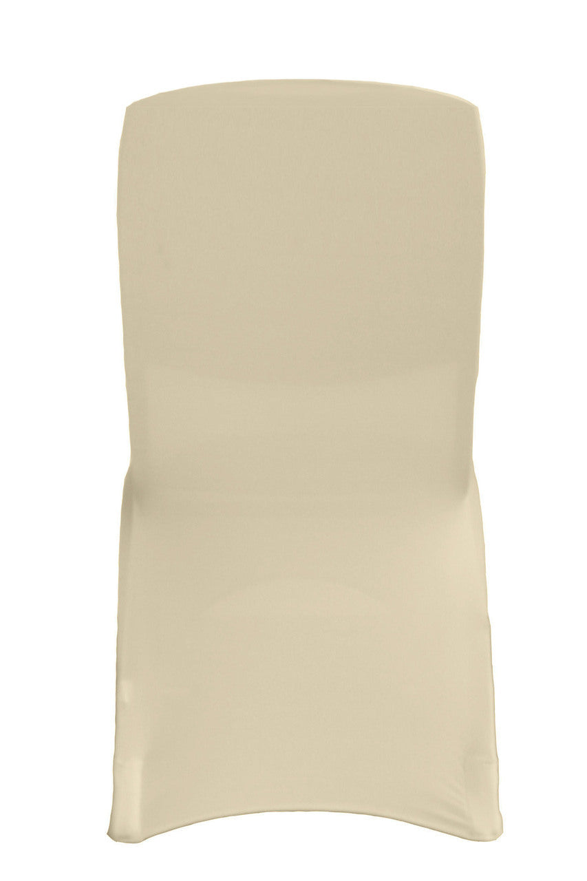 Square Top Spandex Banquet Chair Cover Ivory – Bridal Tablecloth