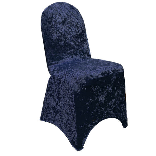 Velvet Spandex Banquet Chair Cover Black